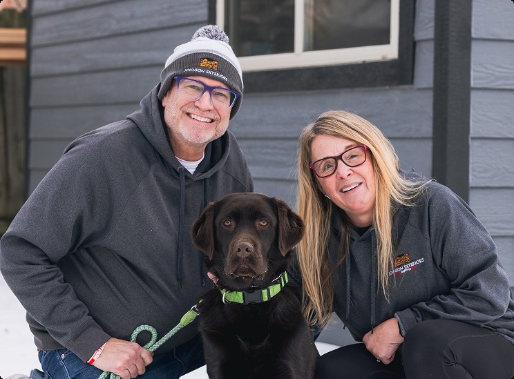 Bryan and Tracy Johnson of Johnson Exteriors